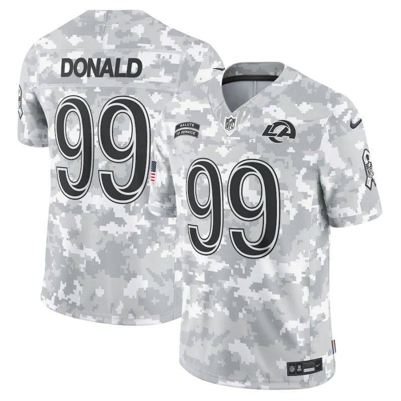 Men Los Angeles Rams #99 Donald Nike Arctic Camo 2024 Salute to Service Limited NFL Jersey